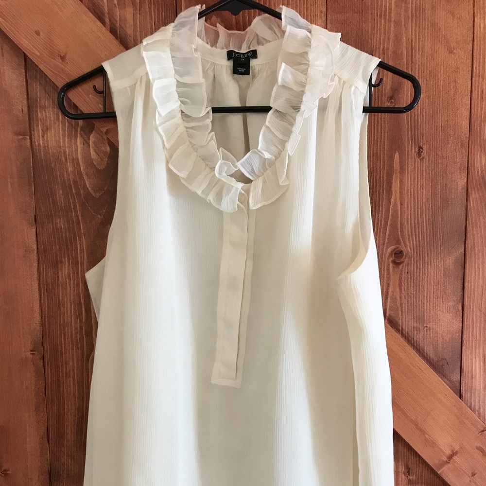J.Crew ruffle tank
